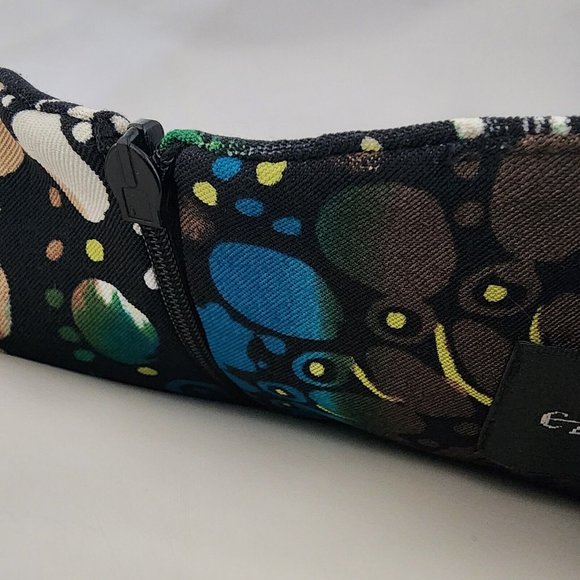 CONNECTED APPAREL Blue Brown Geometric Sleeveless Zip Back Dress Womens Size 6 - Picture 6 of 6